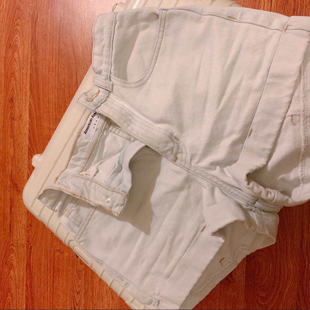 American apparel white shorts jeans